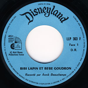 Disneyland Record Label LLP-363F