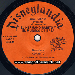 Disneyland Record Label 363M
