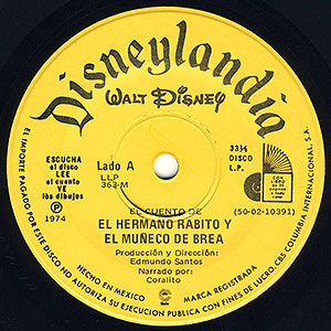 Disneyland Record Label 363M