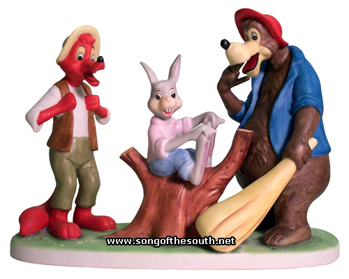 Brers Bear, Fox, and Rabbit Porcelain Bisque
