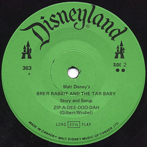 Disneyland Record Label 363