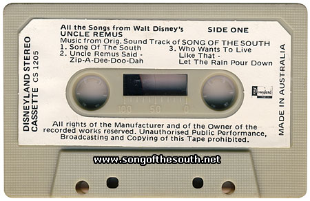 All the Songs From Walt Disney's Uncle Remus