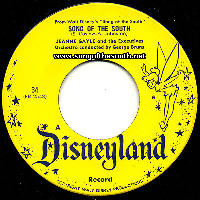 Disneyland Record Label F-034